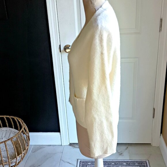 NEW! Rhinestone Buttons CARDIGAN SWEATER SZ M - Picture 3 of 9